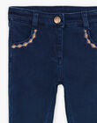 Blaue Jeans mit bestickten Taschen DYSLIMETTE / 22H2PFU1JEAP274