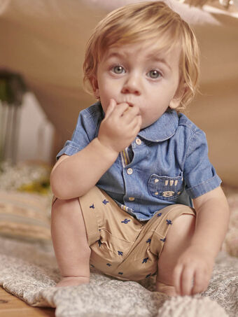 Kaktusbestickte Twill-Shorts für Baby Jungen CAOBISPO / 22E1BGJ1PCO812