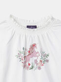 T-Shirt Einhorn und Blumen LADISHETTE / 24H2PFQ1TML001