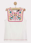 Weiße Bluse mit Stickerei ROUBELETTE / 19E2PFM1CHE001