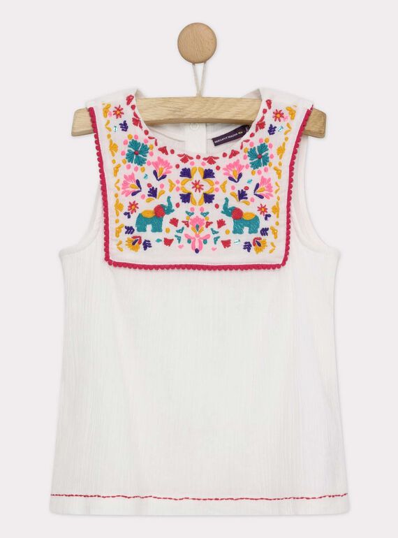Weiße Bluse mit Stickerei ROUBELETTE / 19E2PFM1CHE001