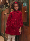 Besticktes Kleid aus Cord LALICHETTE / 24H2PFR1ROBF506