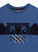 Kind Junge indigoblaues T-shirt CINOAGE / 22E3PGK2TMC703