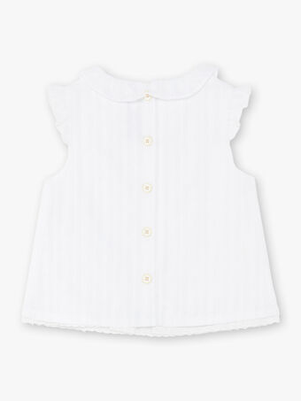 Weiße Bluse Baby Mädchen ZANORA / 21E1BFO1CHE000