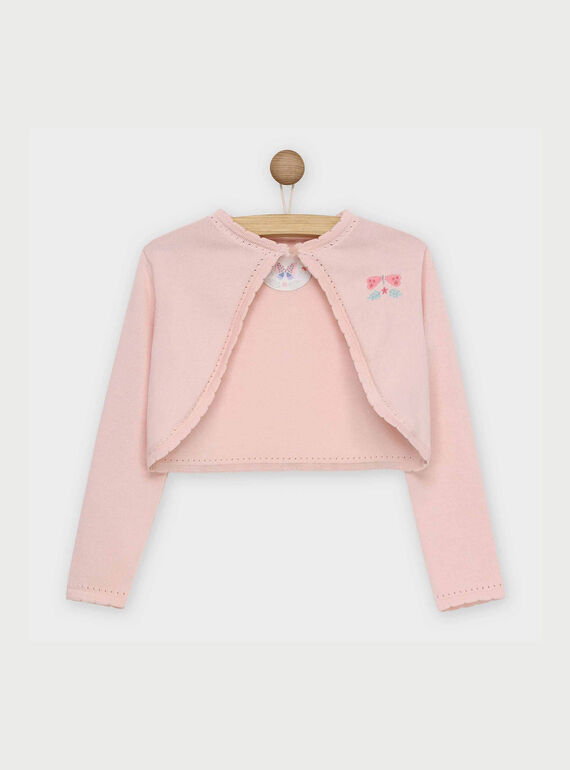 Rosa Strickjacke RUJAYETTE / 19E2PFF1CAR301