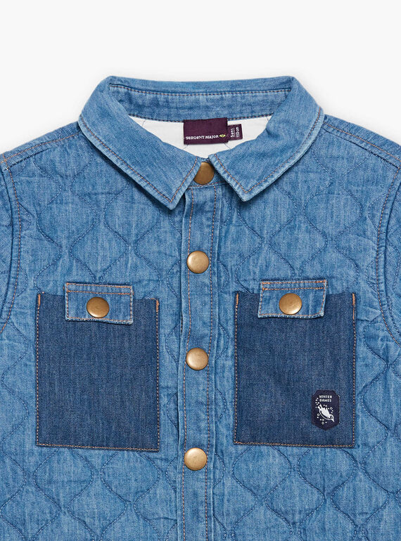 Gestepptes Überhemd aus Denim DUQUILTAGE / 22H3PGY1SCHK005
