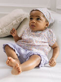 Lila Body, Bloomer und Stirnband mit Blumenmuster FORINE / 23E0CFT2ENSH700