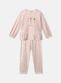 Samtpyjama mit Ballerinas LUICLETTE / 24H5PF34PYJ311