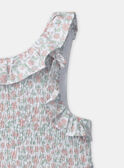 Geblümtes Kleid mit Smokeinsatz MREFRIETTE / 25E2PFL4ROB001