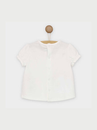 Weißes kurzärmeliges T-Shirt RAOTILIE / 19E1BFH1TMC001