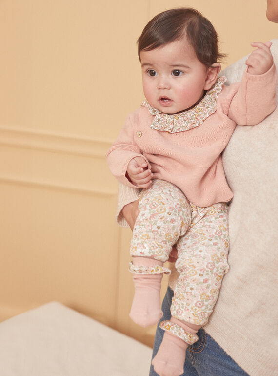 Set aus Oberteil, Hose und Socken in Rosa LOELYS / 24H0CF11ENS312