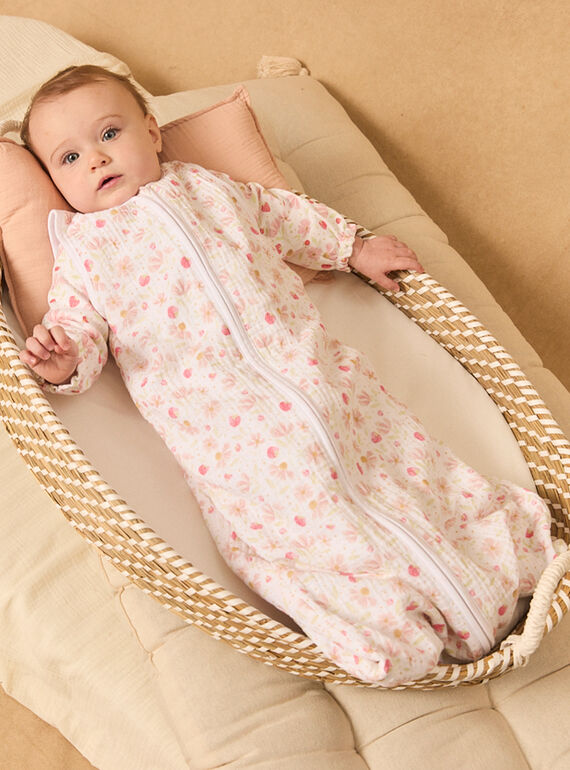 White BABY SLEEPING BAG MOZELLE / 25E0AFI1TUR000