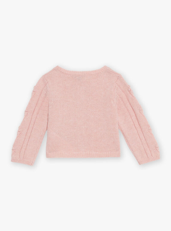 Langärmelige Strickjacke mit Lochmuster DATAMY / 22H1BFZ1CAR301