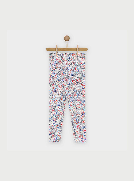 Weiße Leggings mit Motiv RECAWETTE / 19E4PFE1CAL001