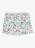 Geblümte Jeansshorts für Kind Mädchen CUISHOETTE / 22E2PFJ1SHO632