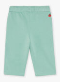 Mandelgrüne Fleece-Hose FACECTOR / 23E1BGB1PAN611