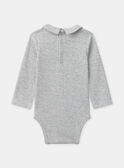 Body, grau mit Waschbär-Print und langen Ärmeln, Baby, Jungen NAILAN / 25H1BGP1BODA015