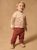 Gestreifter Pullover mit Löwe MAANTOINE / 25E1BG71PUL114