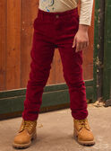 Rote Samthose LAROVAGE / 24H3PGR2PAN501