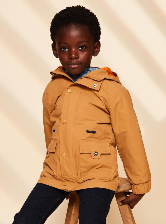 3 in 1 Kapuzen-Parka camelfarben FRAVAGE / 23E3PG52PARA014