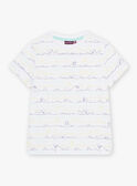 Kind Junge weißes T-shirt COARAGE / 22E3PGN2TMC000