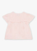 Nudefarbene Bluse aus doppelter Baumwollgaze FAURSULA / 23E1BFP1CHED319