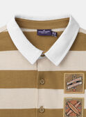 Gestreiftes Poloshirt mit Skateboard MADOAGE / 25E3PG71POL812