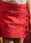 Red MINI SHORT SKIRT MOJUPETTE / 25E2PFJ1JPSF507