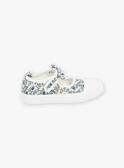 Offene Sneakers in Ecru mit Blumenmuster FABINETTE / 23N10PF42D16001