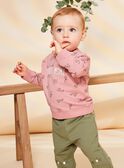 Vintage-Sweatshirt rosa mit Tiermotiv FAGETIENNE / 23E1BGD2SWED332
