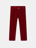 Rote Samthose LAROVAGE / 24H3PGR2PAN501