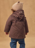 2-in-1-Parka mit langen Ärmeln in Braun oder Beige mit Bärenprint, Baby, Jungen NINATHAN / 25H1BGE1PAR816