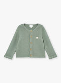 Strickjacke in Khaki LORETO / 24H0CG11CAR604