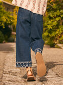 Bestickte Wide-Leg-Jeans KIJINETTE / 24E2PFC1JEAK005