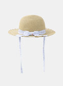 Strohhut mit Blumenmuster KAPETULA / 24E4BFN1CHA009