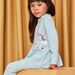 Blauer Pyjama mit Einhornmuster