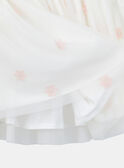 Weißer Tüllrock mit rosa Blumen KRISTETTE 1 / 24E2PFB1JUP001