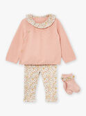 Set aus Oberteil, Hose und Socken in Rosa LOELYS / 24H0CF11ENS312