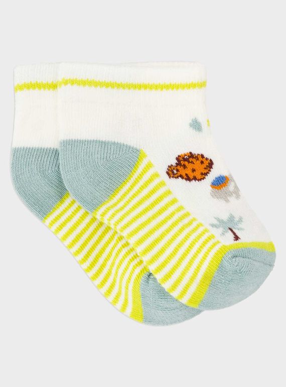 Kurze Socken gelb RASTEPH / 19E4BGM2SOB632