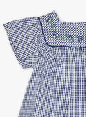 Kleid aus Seersucker mit Vichykaro-Print FANONO / 23E1BFN1ROB070