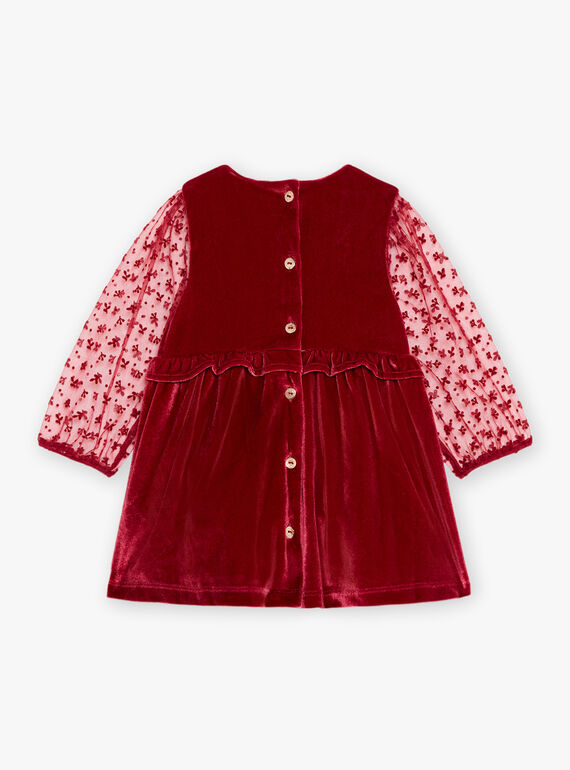 Langärmeliges Kleid aus Samt DAVERA / 22H1BF61ROBF526