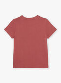 T-Shirt rot mit Surf-Muster FISURFAGE / 23E3PGD2TMC303