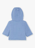 Baby Junge blaue Kapuzenjacke ZOUHIR / 21E0CGG1VESC203