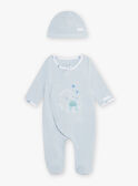 Baby Junge Baby Oktopus Strampler in blauem Schlauch und seine Mütze COLE_B / 22E0NGI1GREC227