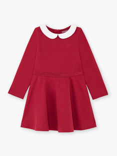 Burgunderfarbenes Kleid für Mädchen BROCOLETTE2 / 21H2PFB5ROB719