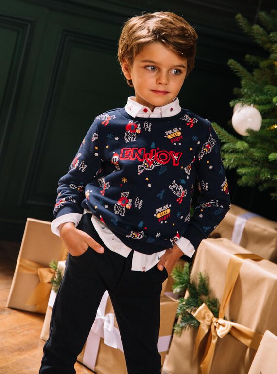 Langärmeliges Sweatshirt mit Eisbärendruck DUPOMAGE / 22H3PG61SWEC205
