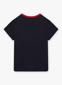 Marineblaues T-Shirt mit Ruderposter für Kinderjungen CEBESTAGE / 22E3PG82TMC070