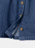 Blaue Jeansbluse mit Rüschenkragen LACARINE / 24H1BFJ1CHEP274