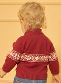 Jacquard-Pullover Tiere und Flocken LASIXON / 24H1BGR1PUL501