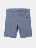 Blaue Bermuda-Shorts mit Stickerei KREBERAGE / 24E3PGL2BER205